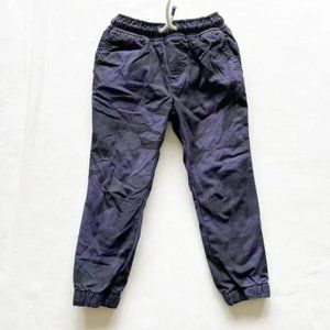 Mini Boden Lined Blue Camo Joggers